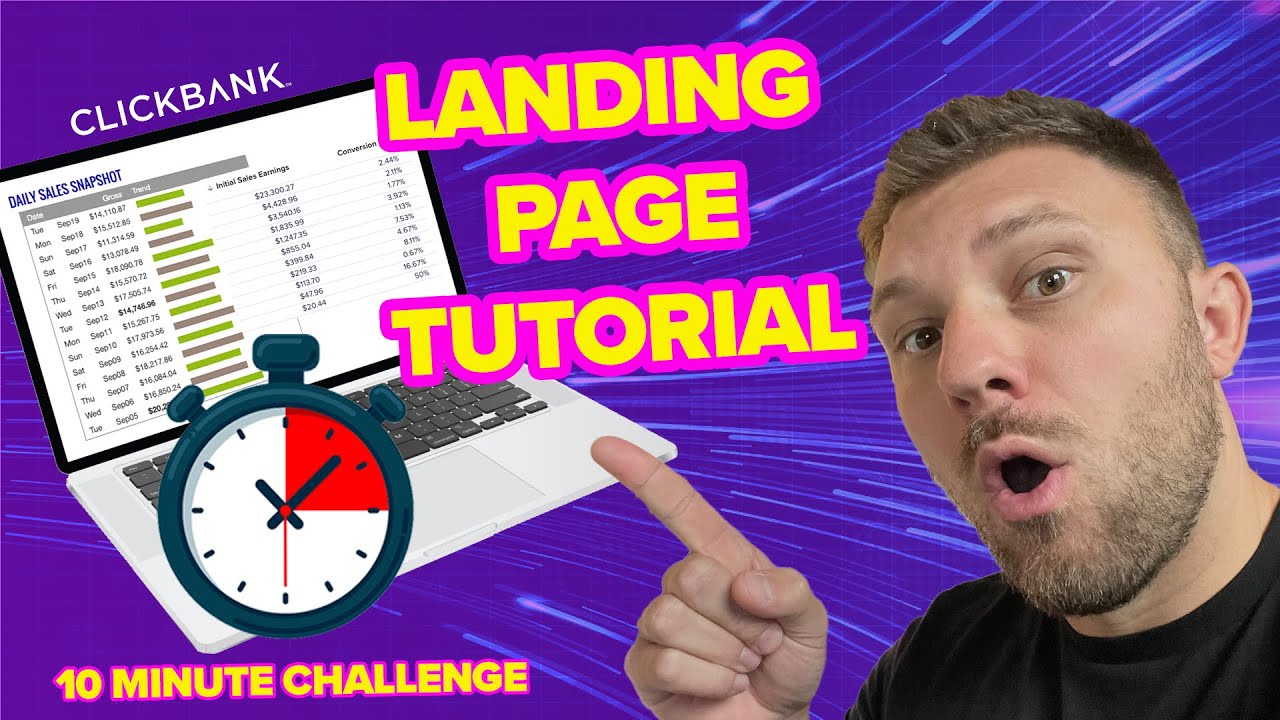 How to Make a Landing Page for Affiliate Marketing: 10 MINUTE CHALLENGE!