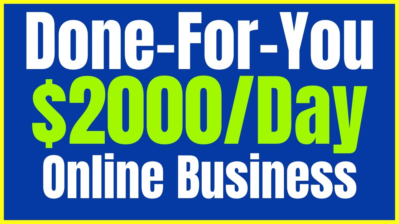 Earn $2000/Day with this Done For You Affiliate Marketing Online Business | Make Money Online