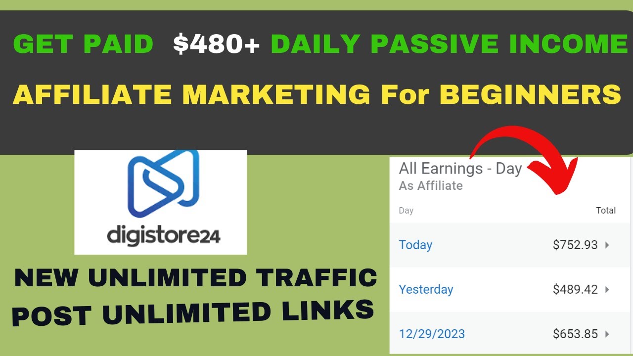 Get Paid $480+ a Day With This New Affiliate Marketing Strategy in 2024|Online Passive Income Stream