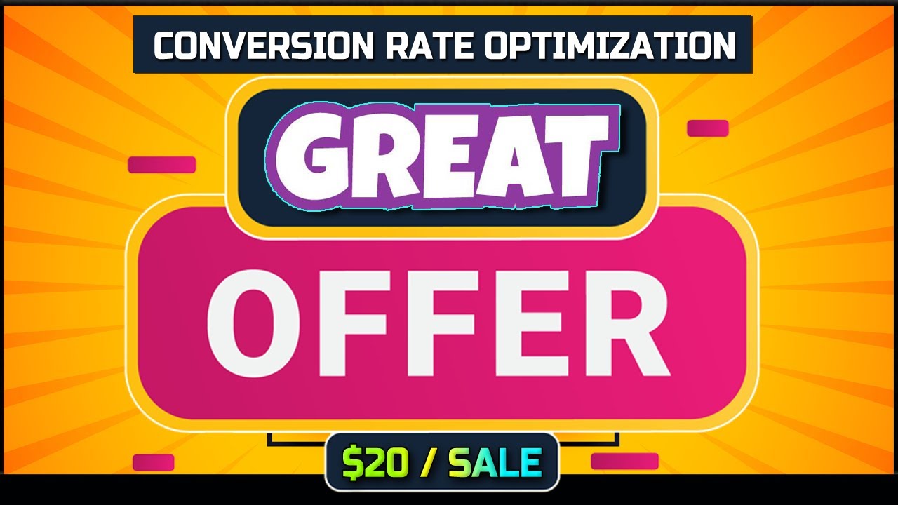 Conversion Rate Optimization For Affiliate Marketing Offers ➕ Up To $20.40 / Sale 🚀