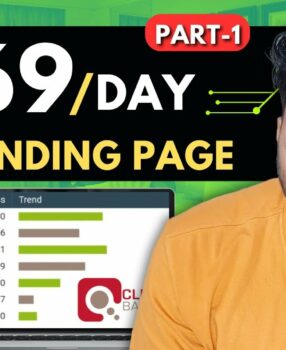 Make $369 Daily! Using FREE Landing Page For Affiliate Marketing In 2024 | Part-1 | Hindi