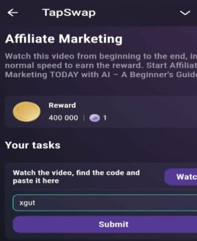 Affiliate Marketing | Tapswap Code | Start Affiliate Marketing TODAY with AI – A Beginner’s Guide