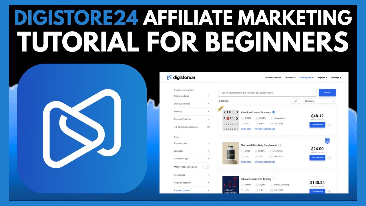 DIGISTORE24 AFFILIATE MARKETING FOR BEGINNERS (FULL GUIDE)