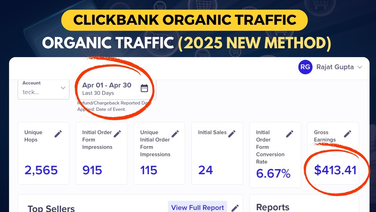 How to Get Organic Traffic for ClickBank Affiliate Marketing Products (2025 Method)