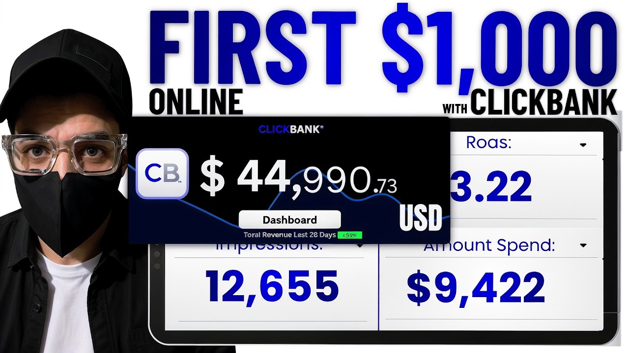 CLICKBANK First $1,000 Online With Facebook Ads (Beginner Must WATCH!)