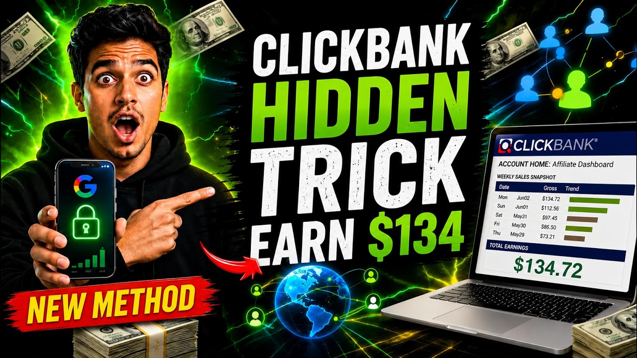 Clickbank Hidden Trick Made Me $134 😱