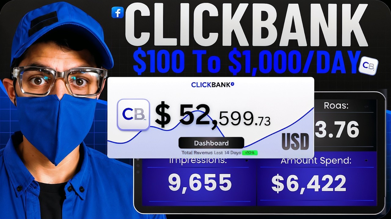 MY Clickbank (100 To 1,000/Day) Affiliate Marketing Blueprint For Beginners