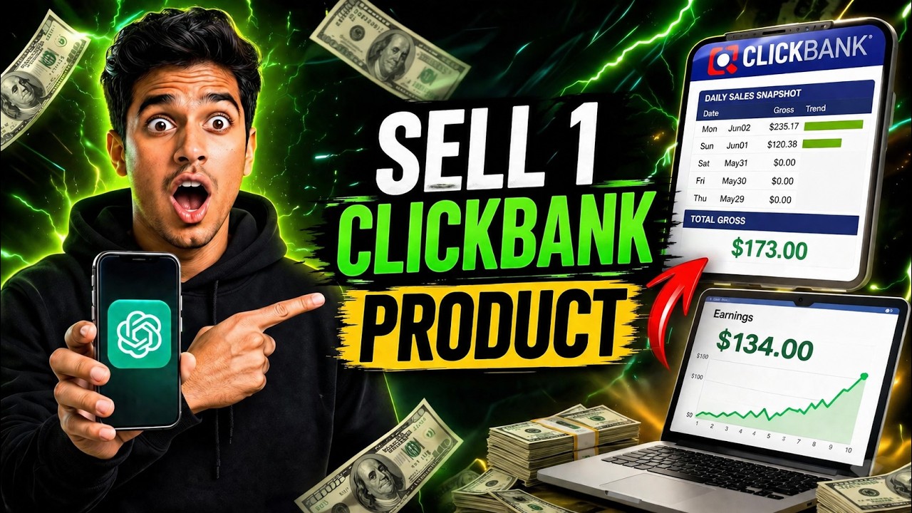 How to Use ChatGPT AI to Sell 1 Clickbank Product & Earn $134