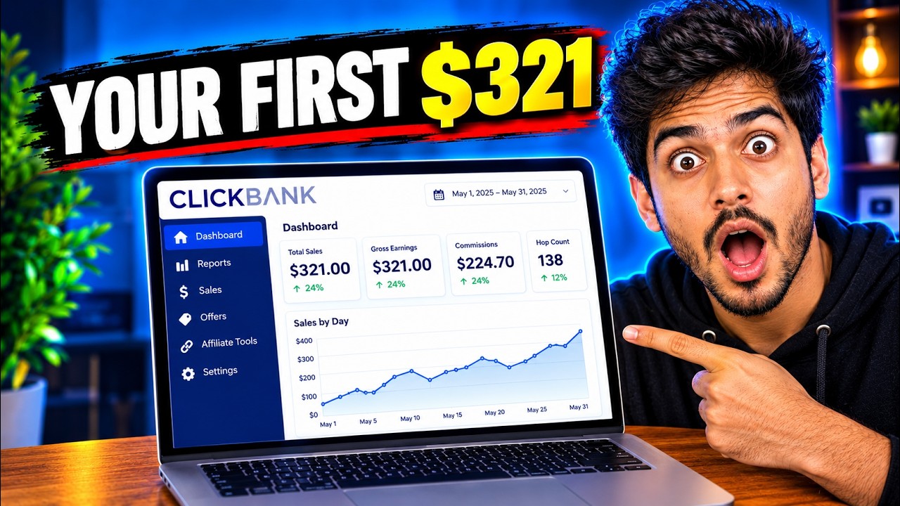 How to Make Your First $321 on Clickbank 😲