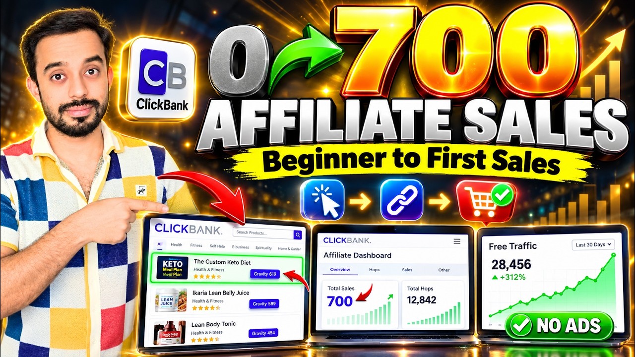 From 0 to 700 Affiliate Sales | How to Start ClickBank Affiliate Marketing