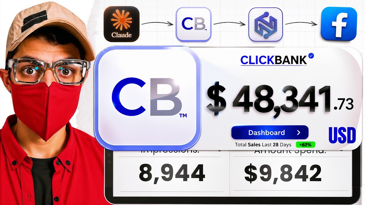 Claude + CLICKBANK Affiliate Marketing & Facebook Ads Full Course Hit $1k/Day